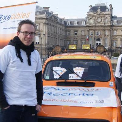 Gauthier et Victor aux couleurs d’Axecibles pour le 4L Trophy !