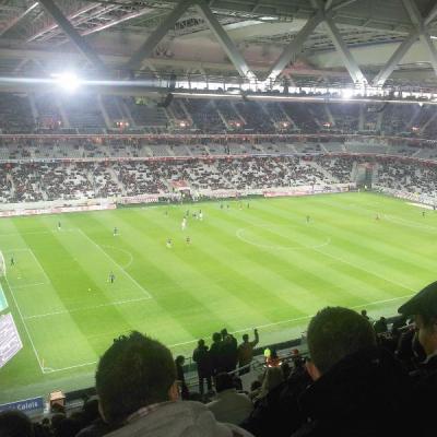 Les collaborateurs d’ Axecibles fêtent Noël au grand stade de Lille, un cadeau de noël d’avance