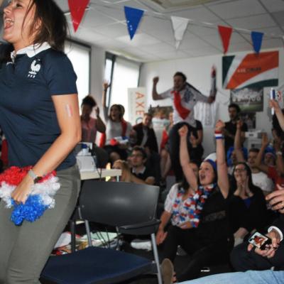 Toutes les équipes d'Axecibles soutiennent l'équipe de France de Football 
