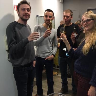 Toutes les équipes d'Axecibles fêtent la fin d'année comme il se doit !