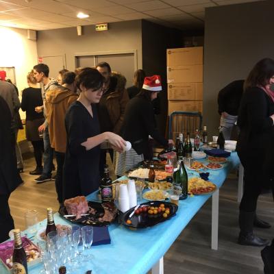 Toutes les équipes d'Axecibles fêtent la fin d'année comme il se doit !