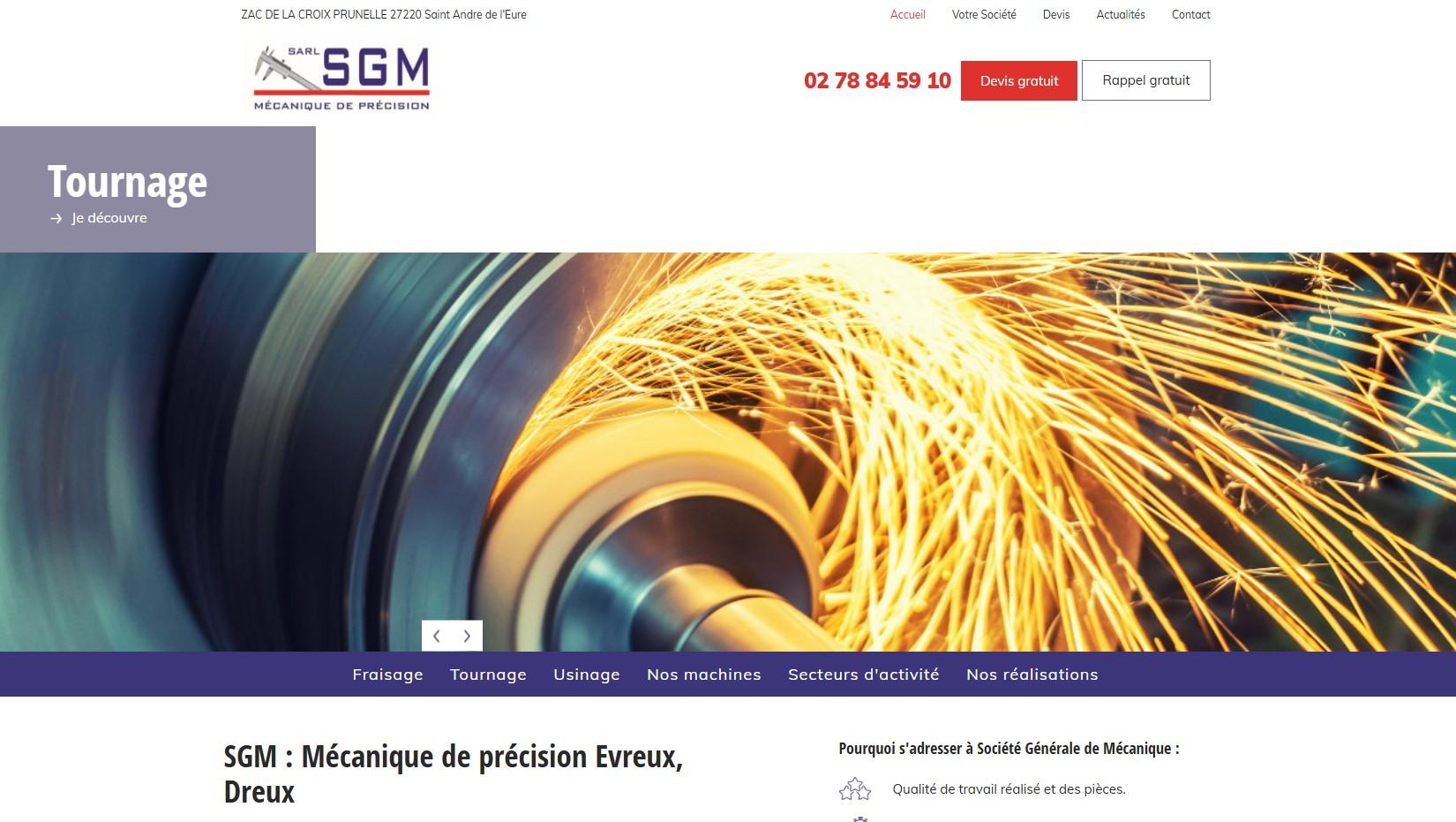SGM Mécanique de précision