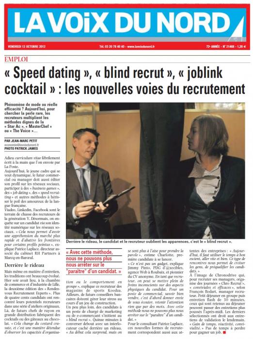 « Speed dating », « blind recrut », « joblink cocktail » : les nouvelles voies du recrutement