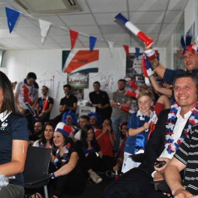 Toutes les équipes d'Axecibles soutiennent l'équipe de France de Football 