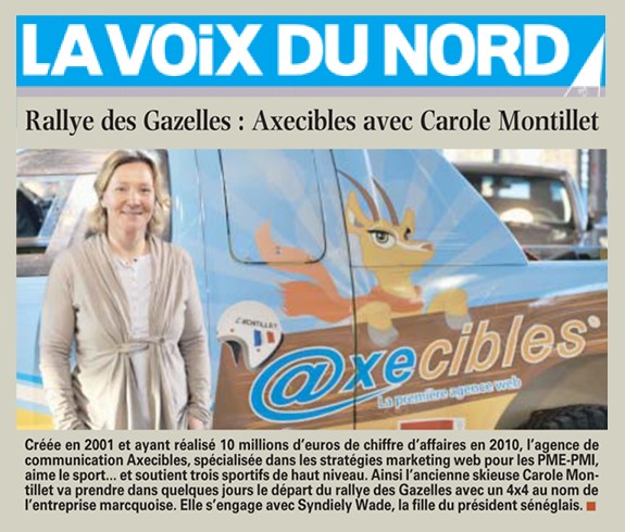 La Voix du Nord - Axecibles avec Carole Montillet (11 mars 2011)